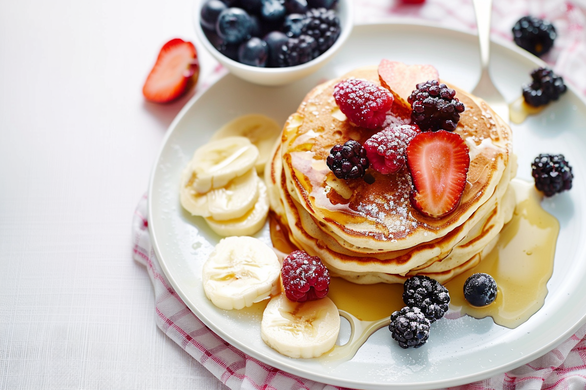 Blueberry Pancakes at Oceanova