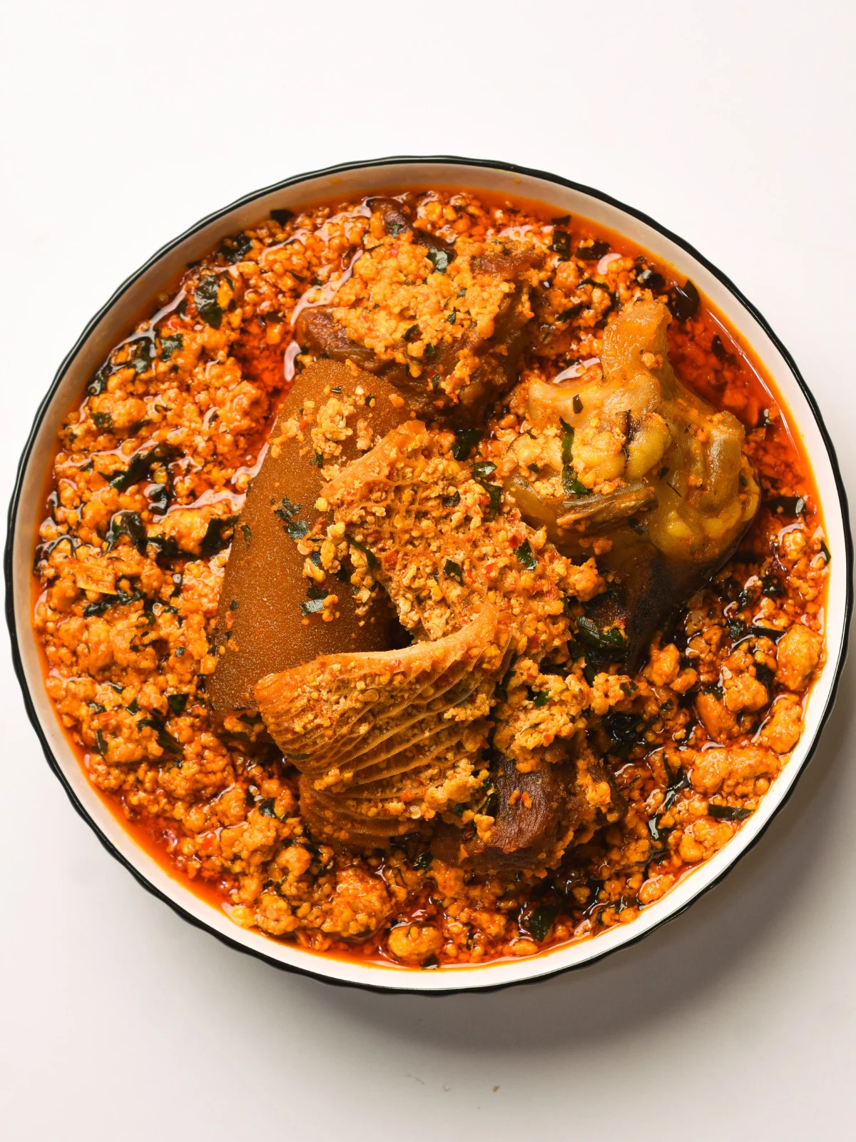 Egusi Soup at Oceanova