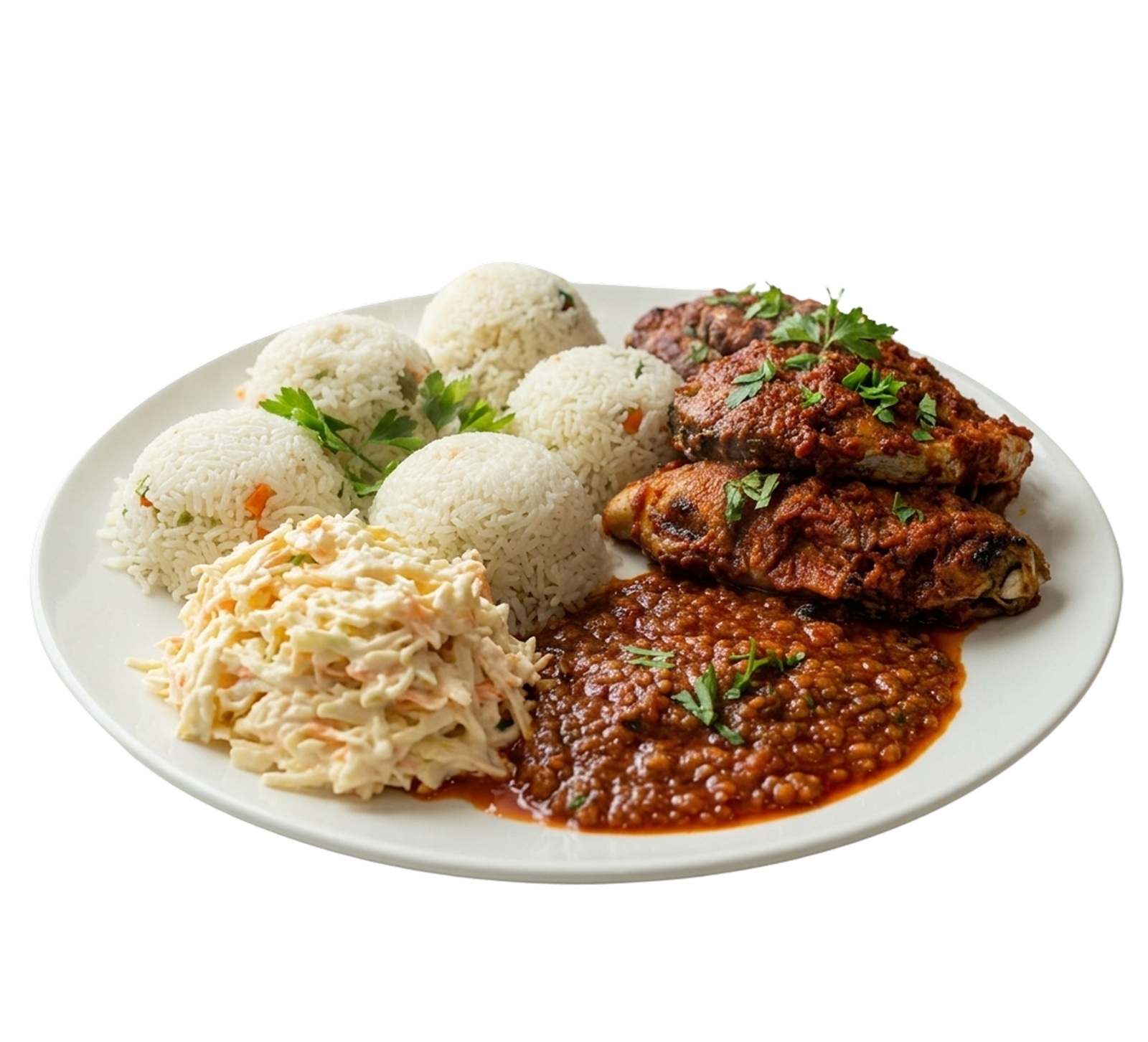 Rice and stew at Oceanova